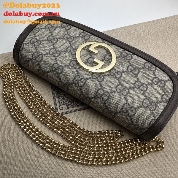 Blondie Chain Wallet 725215 High Quality bag Gucci Luxury Bag