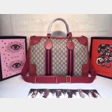 AAA+ 459311 GUCCI Shoulder Hand Boston Brown Red Bag