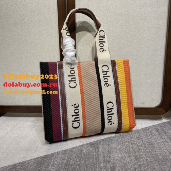 Cheap Chloe Woody Rainbow Designer Bag