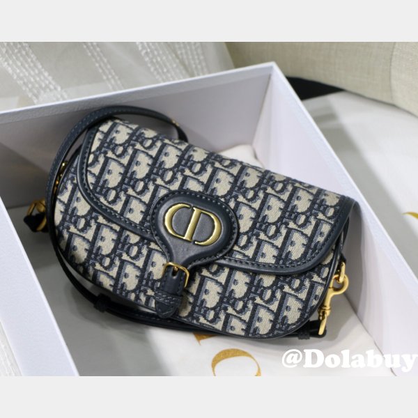 Designer Christian Dior Bobby East-West Blue Bag China Sale