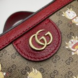 Luxury 1:1 Mirror Gucci 655596 Doraemon X Red Bag