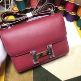 Hermes Constance Bag 23cm Epsom Leather Burgundy 7 Star