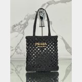 Best Prada straw shopping bag 1BG493