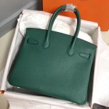 Hermes Birkin 35cm Togo leather Handbags Green High Quality bag