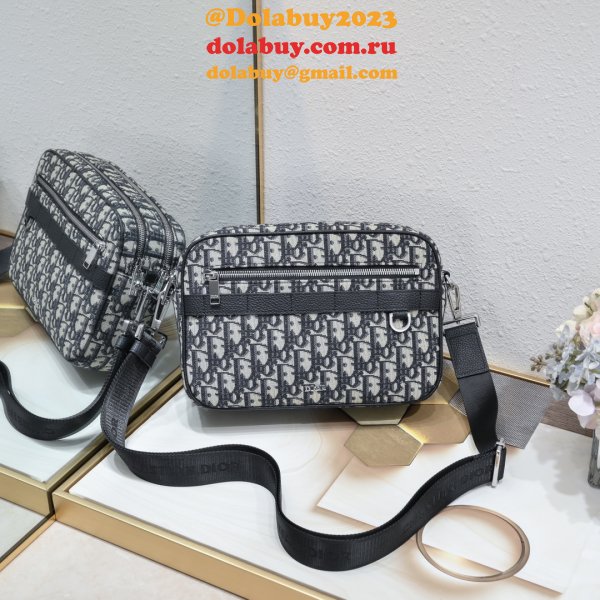 High Quality Fake UA Christian Dior Safari Messenger Mens Bag