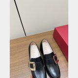 Roger Vivier Viv High Quality bag Rangers Buckle-embellished Loafers Shoes