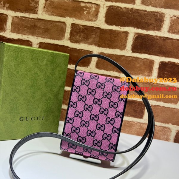 Messenger AAA+ Gucci 1:1 Mirrors GG Multicolour mini 657582 Bags