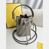 Knockoff Wholesale Fendi Mon Tresor FF small BUCKET BAG