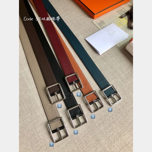 Share Fashion Hermes H Belt Reversible Leather 32mm Online