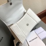 Knockoff Balenciaga White Hourglass Leather Top Handle Bag