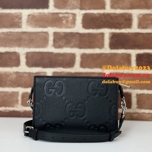 Quality Gucci Wholesale 795240 Knockoffs Jumbo GG UK Black Bag