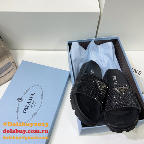 Our  Webstore Prada 1:1 Mirror High Quality Flat Sandals