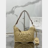 Wholesale Fashion 1:1 Mirror Prada Hobo raffia handbag