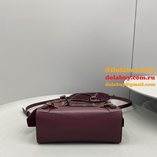 Best balenciaga cuag plain weave wine red