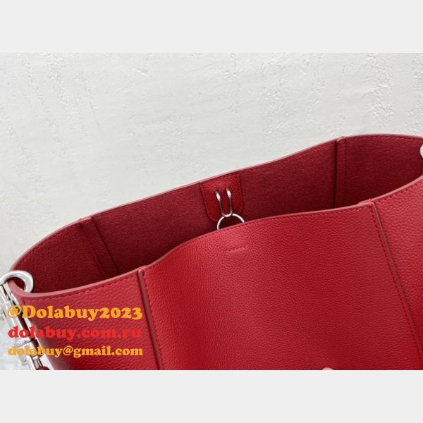 Discount Celine Sangle Seau Bucket Bag Red Calfskin High Quality bag