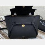 Wholesale Celine Leather Nano Belt Bag in Black