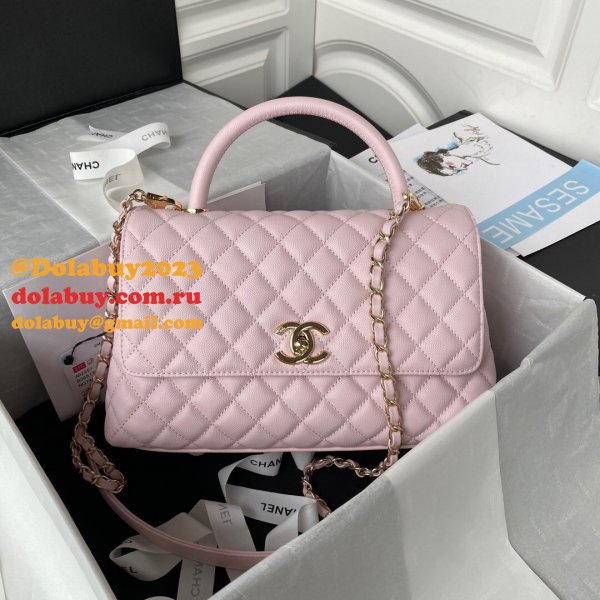 Best CC coco handle bag 92991 caviar leather 29cm