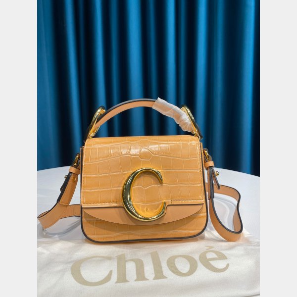 Designer Chloé AAA+ 6030 C Bag In Embossed Croco Effect