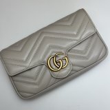 Knockoff Crossbody Gucci Copy 751526 GG Marmont Light-Grey Bag