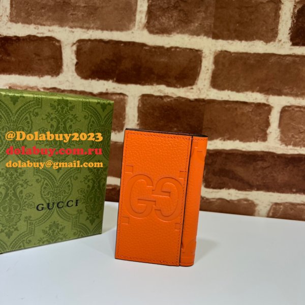 Top Quality Gucci Luxury 739478 Jumbo GG Card Case Wallets