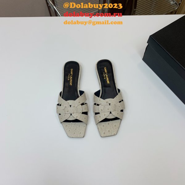 Designer Saint Laurent Cheap Tribute Slides Shoes