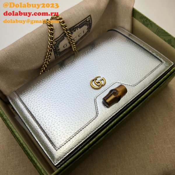 The Gucci Best Diana Duplicates bag with bamboo 696817