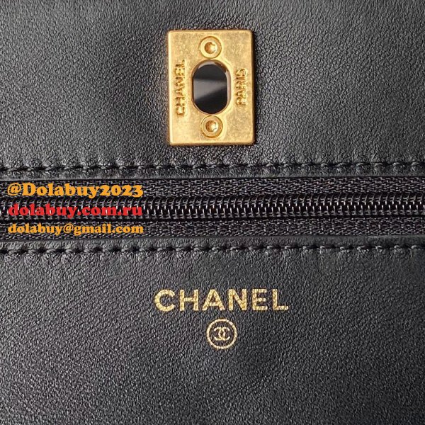 Best Top Wallet On Chain 1:1 Mirror AP4062 Black UK Bag