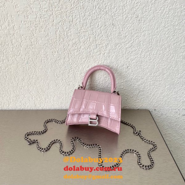 Every Designer Balenciaga Fake High Quality bag Mini Chain 12CM Hourglass Bag