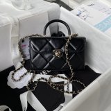 Top Quality UKs Shiny Box Tote 1:1 Mirror AS4469 Bag