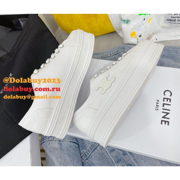 Buy 2022 Perfect Celine Platform Canvas Shoes Online