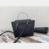 Wholesale Celine Leather Nano Belt Bag in Black