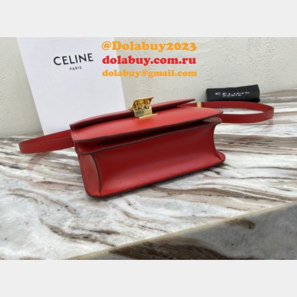 Celine High Quality bags Teen Classic Box Red Bag