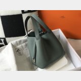 Designer Hermes Picotin Bags 18/22CM Silver Copy Best Online