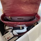 Luxury Flap Shiny Lambskin 19 AS1160 7 Star Handbag 26CM