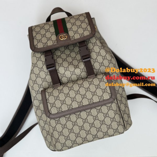 Men Gucci 792114 Ophidia Small GG Backpack Ebony Supreme Wholesale Bag