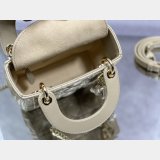 Designer DIOR LADY 17/20CM BAG LAMBSKIN