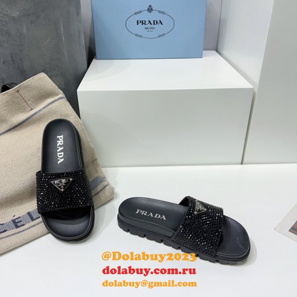 Our  Webstore Prada 1:1 Mirror High Quality Flat Sandals