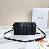 High Quality Dior Caro Bag Brown Supple Cannage Calfskin Fashion