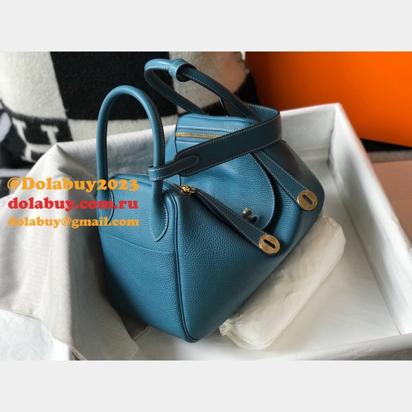 Hermes AAA+ Blue Lindy 26cm Bags Sale Outlet Online