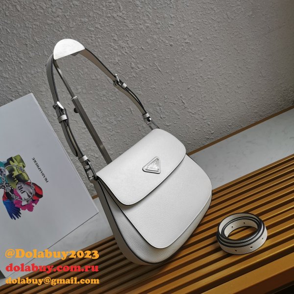 High Quality Prada Cleo Brushed Fashion Leather Shoulder Bag