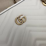 Tote GG Marmont White/Black 779724 Gucci Designer Bag