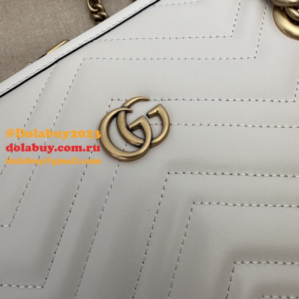 Tote GG Marmont White/Black 779724 Gucci Designer Bag