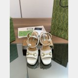 1:1 Mirror gucci Lady horsebit-detailed leather sandals