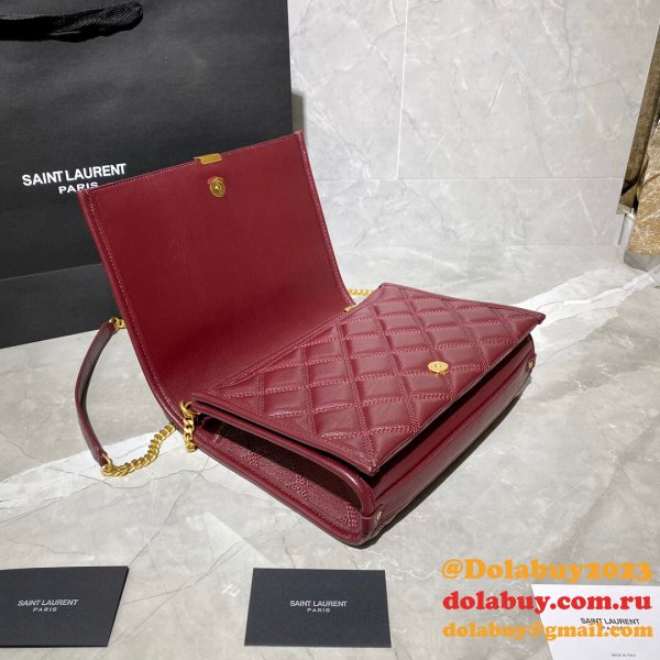 Duplicates Saint Laurent Becky Large chain bag in quilted lambskin