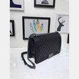 Fake CC Le Boy Cheap Mall Black Bags Caviar 28cm