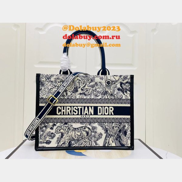 Copy Dior Book tote with strap new 1286 all size