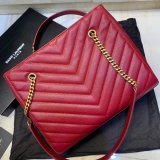 Shop Ysl Fake Saint Laurent Red and Black