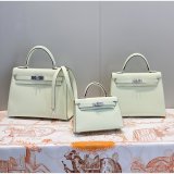 Hermes Outlet Epsom Kelly 19/25/28CM 1:1 Designer Bag