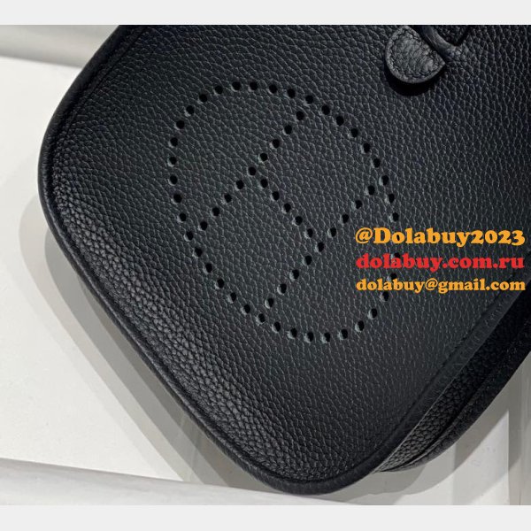 AAA+ Hermes Mini Evelyne TPM Bag Black