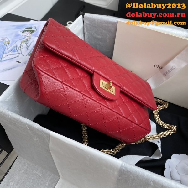 Fake CC 2.55 Top original Flap Reissue Red Classic Bag